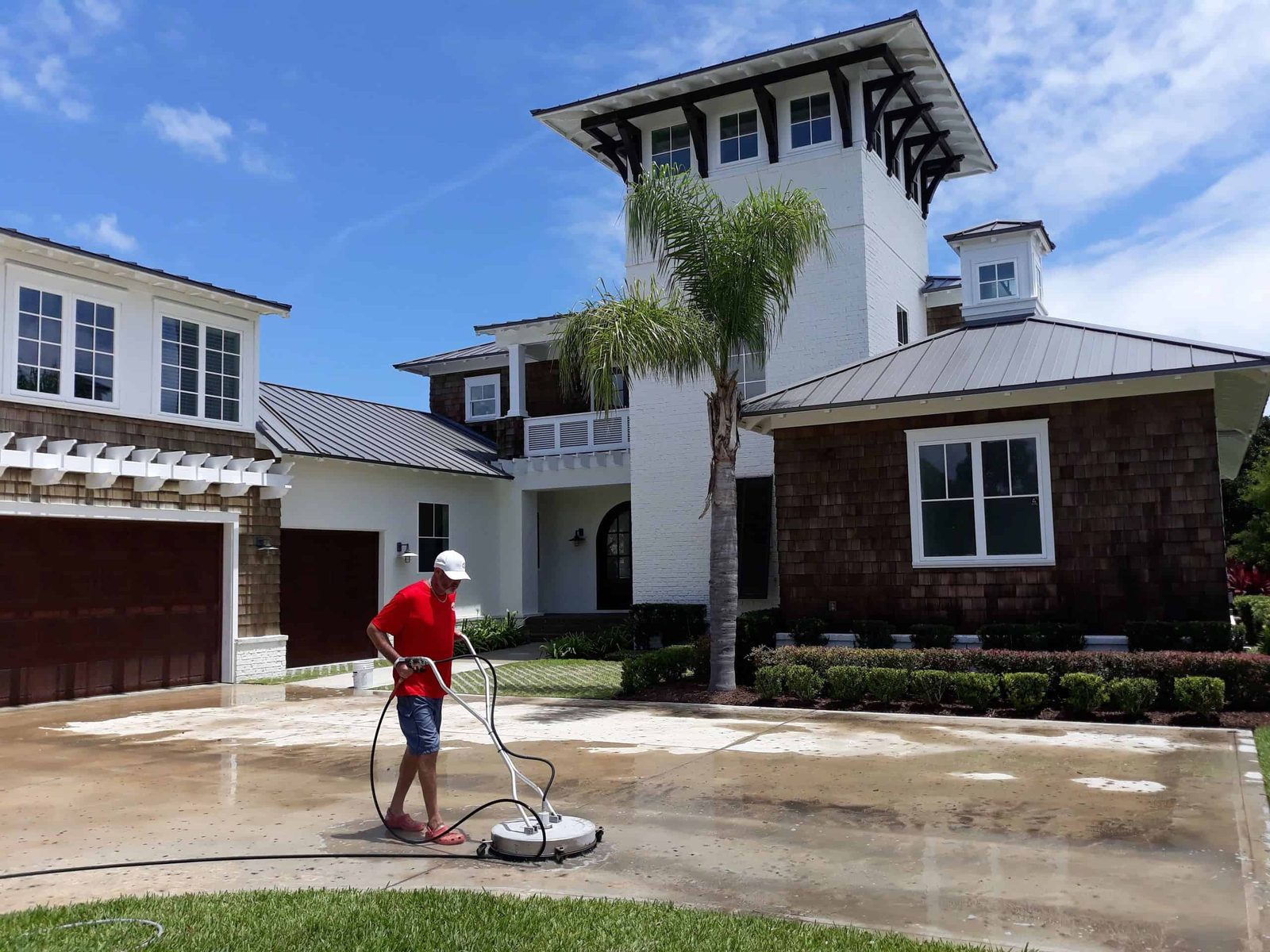 Driveway and walkway